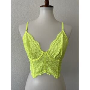 Cosabella Bra Bustier Floral Lace Semi Sheer Lingerie Italy